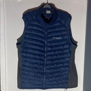 Columbia Navy and Gray Puffer Vest
